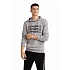 O'neill sports klokaní mikina s kapucí pánská Triple grey fashion pánské