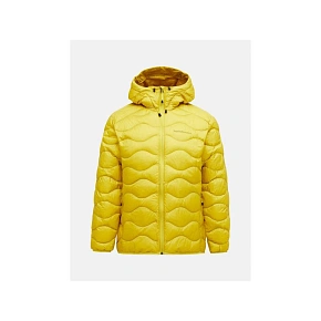 Pánská péřová bunda PEAK PERFORMANCE M Helium Down Hood Jacket, žlutá Pánská péřová bunda PEAK PERFORMANCE M Helium Down Hood Jacket, žlutá