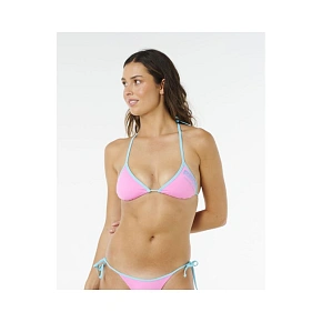 Dámská podprsenka RIP CURL Surf Puff Sliding Tri, růžová