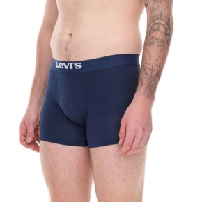 Pánské boxerky Levi's Boxers 3-Pack tmavě modrá bavlna