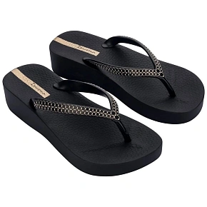 Ipanema boty dámské žabky Mesh XI Plat Fem platform black dámské