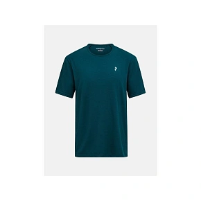 Pánské tričko PEAK PERFORMANCE M Wool-Blend Shortsleeve, zelené Pánské tričko PEAK PERFORMANCE M Wool-Blend Shortsleeve, zelené