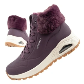 Skechers Uno Rugged dámská sportovní obuv zateplené boty zimní fialové dámské