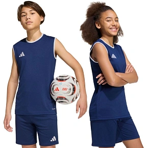 Dětský dres adidas Entrada 26 bez rukávů tmavě modrý KB3936
