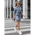 Dámské mini šaty JINELLA EY2569 Jeans modrá - Fashion Street