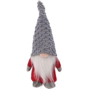 DEKORATIVNÍ SANTA CLAUS 22CM ŠEDÉ ŠUPINY DEKORATIVNÍ SANTA CLAUS 22CM ŠEDÉ ŠUPINY