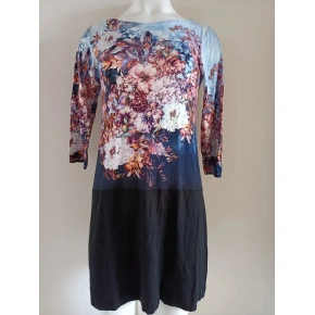 Dámské šaty č.62 modro-černé - Monika