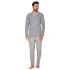 Pánské pyžamo 450 Šedá s modrou melange - REGINA