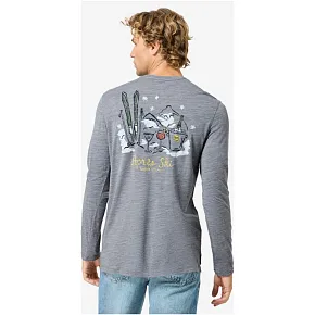 Longsleeve męski SUPER.NATURAL M APRES SKI LS szary Longsleeve męski SUPER.NATURAL M APRES SKI LS szary