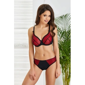 Dámská podprsenka Arianna Červená s černou - Jagoda