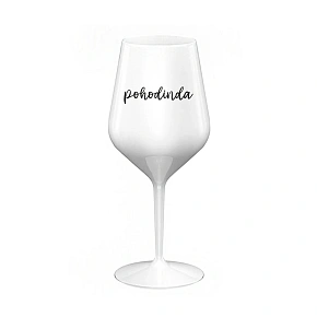 POHODINDA - bílá nerozbitná sklenice na víno 470 ml POHODINDA - bílá nerozbitná sklenice na víno 470 ml