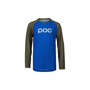 Cyklistické tričko POC Y's Essential MTB LS Jersey, modrozelené Cyklistické tričko POC Y's Essential MTB LS Jersey, modrozelené