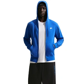 Pánská mikina Nike Club BB FZ Hoodie, modrá, FN3861, velikost 480 M