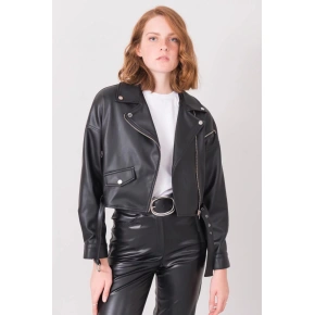 Dámská kožená motorkářská bunda 15746 - BSL