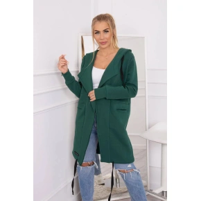 Zateplená bunda s kapucí 69413 tmavě zelená - Kesi
