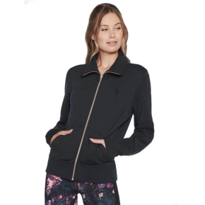 Skechers Mikina bez kapuce Skechcloud Jacket WJA288-BLK Black L Skechers Mikina bez kapuce Skechcloud Jacket WJA288-BLK Black L