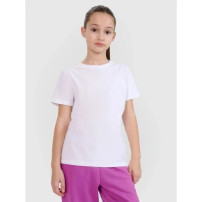 Dívčí hladké tričko 4F 4FJWSS25TTSHF2177-10S Dívčí hladké tričko 4F 4FJWSS25TTSHF2177-10S