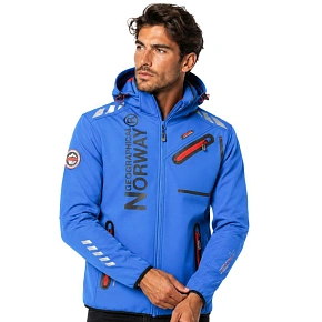 Softshellová bunda pánský Geographical Norway ROYAUTE DB královsky modrá červená MEN 068 (WY2170H/GN-ROYAL modrá / červená)