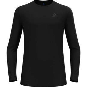 Pánské tričko ODLO Merino 160 BL Top Crew Neck l/s velikost M Black