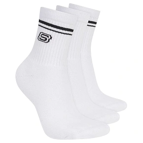 Skechers 3pk Wpk Wmn Ls Low Crew S601827-WHT bílé 39–42