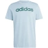 Tričko adidas Essentials Single Jersey Linear s vyšitým logem M IJ8651