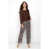 Dámské pyžamo Boho hnědé - Momenti Per Me