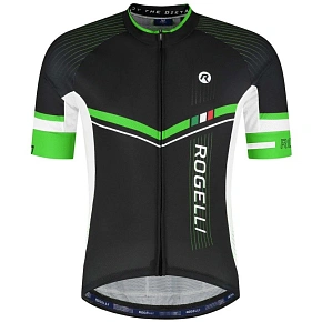 Tričko Rogelli Gara Mostro II, černozelené, velikost 3XL
