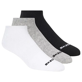 Skechers 3 ks unisex bez froté, neviditelné ponožky S114041-107, bílé, velikosti 39–42 Skechers 3 ks unisex bez froté, neviditelné ponožky S114041-107, bílé, velikosti 39–42