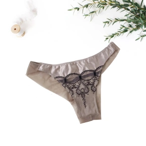 Dámské brazilky 90404-10115 hnědo-černé - Selmark