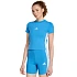 Adidas Essentials dámské tričko 3-Stripes Slim Baby světle modré KD2341