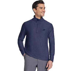 Skechers GoDri All Day 1/4 Zip LT71-NVY tmavě modré M Skechers GoDri All Day 1/4 Zip LT71-NVY tmavě modré M