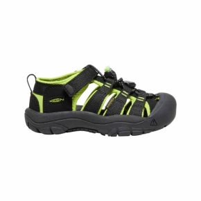 Keen Newport H2 Black/Lime green dětské trekové sandály na léto (1009942)