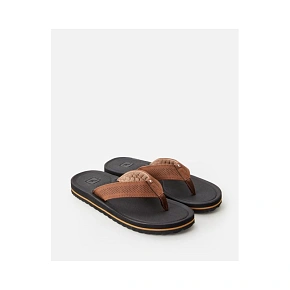 RIP CURL Chiba Žabky s otevřenou špičkou - hnědá/černá RIP CURL Chiba Žabky s otevřenou špičkou - hnědá/černá