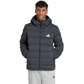 Pánská péřová bunda adidas Helionic Climawarm Stretch Hooded Jacket Black JN2114 pánské oblečení Pánská péřová bunda adidas Helionic Climawarm Stretch Hooded Jacket Black JN2114 pánské oblečení