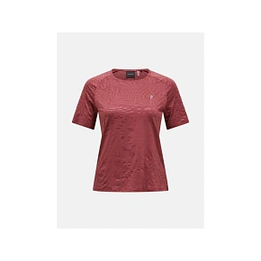 Dámské tričko PEAK PERFORMANCE W Discover T-Shirt, červené Dámské tričko PEAK PERFORMANCE W Discover T-Shirt, červené