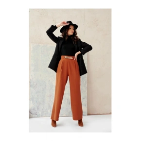 Dámské kalhoty SDP0011 Tmavě hnědá - Roco