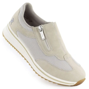 Béžová zvýšená dámská polobotka Rieker L5854-62