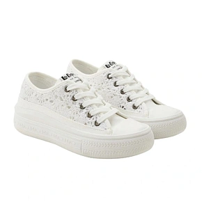 Lee Cooper dámské sportovní boty white platform lace-up dámské