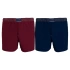 Pánské boxerky 2 pack UM0UM02188 - 0SD - Modrá, bordo - Tommy Hilfiger
