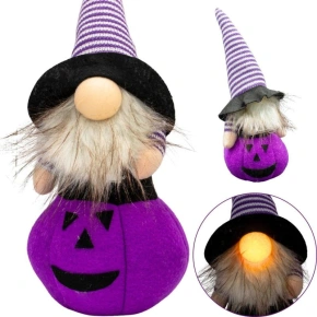 DÝNĚ DEKORATIVNÍ FIGURKA 35CM LED HALLOWEEN FIALOVÁ DÝNĚ DEKORATIVNÍ FIGURKA 35CM LED HALLOWEEN FIALOVÁ