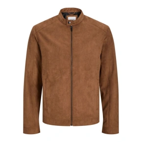 Bunda Jack&Jones ze syntetického semiše JJEDYLAN CLEAN JACKET NOOS 12261197 COGNAC