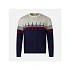SVETR ROSSIGNOL PATTERNED CN SWEATER, tmavě modrý