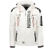Geographical Norway pánská rychleschnoucí sportovní bunda s kapucí Techno MEN 056 BS3 white (WU1060H/GN) pánské