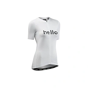 Cyklistické tričko NORTHWAVE Blade Hello Goodbye Woman Jersey S/s, bílé Cyklistické tričko NORTHWAVE Blade Hello Goodbye Woman Jersey S/s, bílé