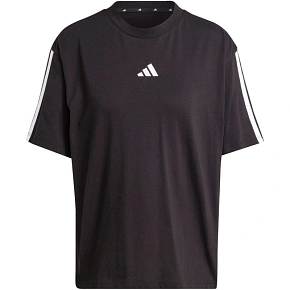 Dámské tričko adidas Essentials 3-Stripes Boyfriend, černé, JC5960