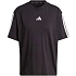 Dámské tričko adidas Essentials 3-Stripes Boyfriend, černé, JC5960
