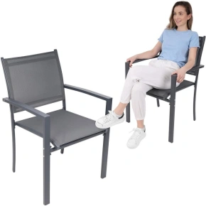 ZAHRADNÍ ŽIDLE 57X57X88CM TEXTLINE KPL.2KS