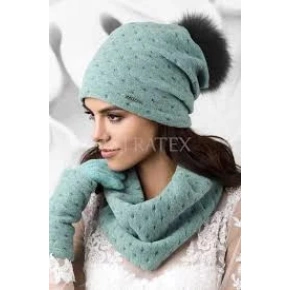 Dámské rukavice Cal 18.962 tyrkysové - Kamea