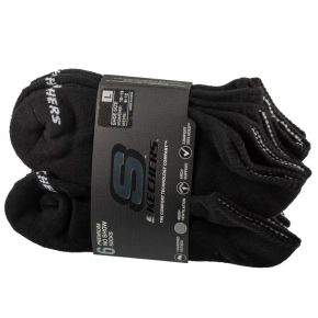 Skechers 6ks Unisex 1/2 froté ponožky S118210-BLK Black 41-46