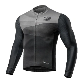 Cyklistický dres Rockbros 15120009002 s dlouhým rukávem, jaro/léto, velikost M – černý Cyklistický dres Rockbros 15120009002 s dlouhým rukávem, jaro/léto, velikost M – černý